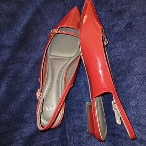 Franco Sarto Emma Red Slingback Flat